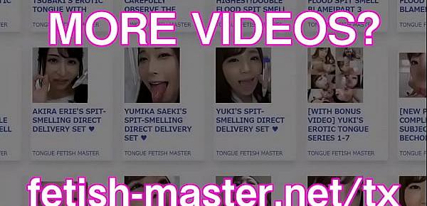  Japanese Asian Tongue Spit Face Nose Licking Sucking Kissing Handjob Fetish - More at fetish-master.net